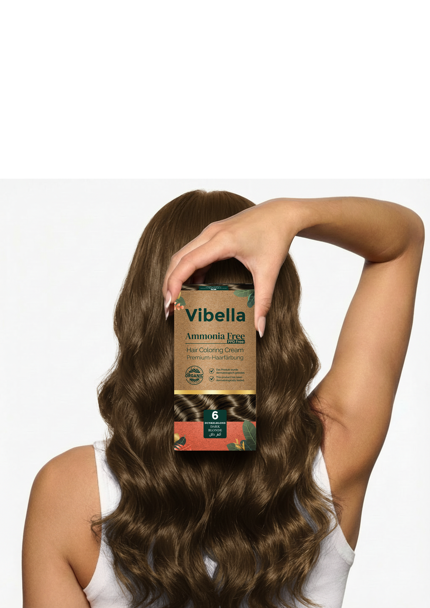 Vibella Ammonia-Free Hair Coloring Cream No. 6 Dark Blonde – Premium Hair Color