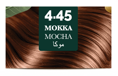 Vibella Ammonia-Free Hair Coloring Cream No. 4.45 Mocha – Premium Hair Color