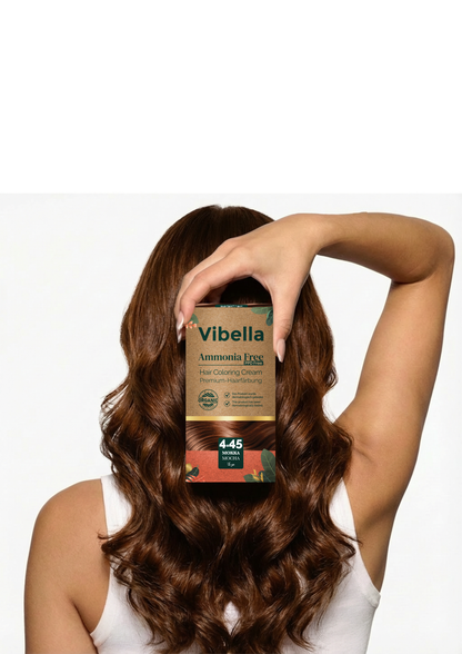 Vibella Ammonia-Free Hair Coloring Cream No. 4.45 Mocha – Premium Hair Color