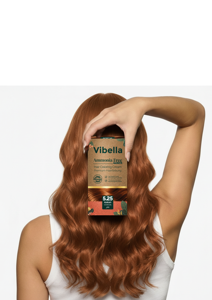 Vibella Ammoniakfreie Haarfärbecreme Nr. 5,25 Kakao – Premium-Haarfarbe