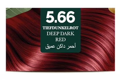 Vibella Ammonia-Free Hair Coloring Cream No. 5.66 Deep Dark Red – Premium Hair Color