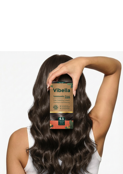 Vibella Ammoniakfreie Haarfärbecreme Nr. 6,1 Dunkelaschblond – Premium-Haarfarbe