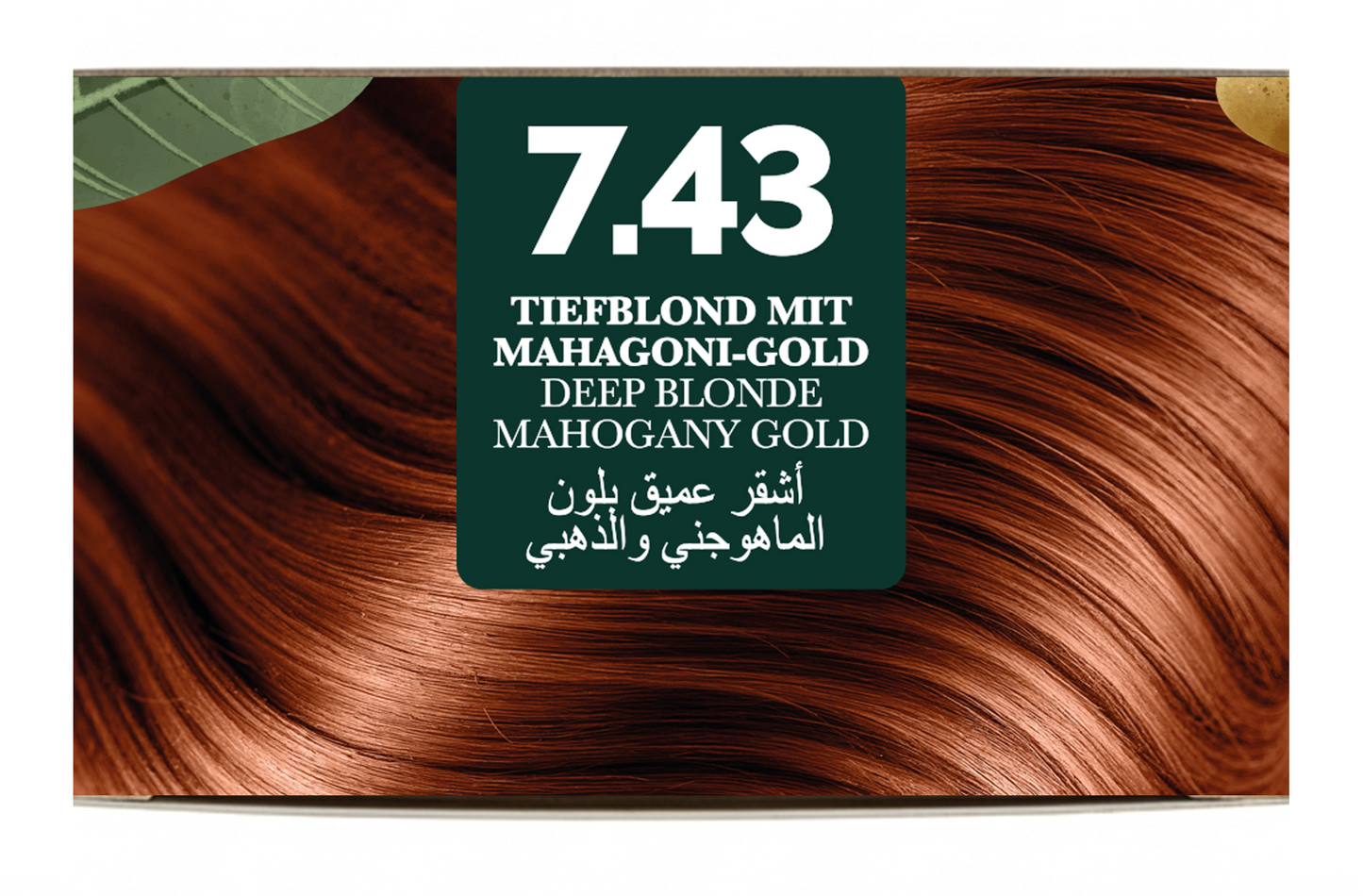 Vibella Ammoniakfreie Haarfärbecreme Nr. 7,43 Tiefblond mit Mahagoni-Gold – Premium-Haarfarbe