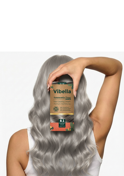 Vibella Ammonia-Free Hair Coloring Cream No. 8.1 Light Ash Blonde – Premium Hair Color